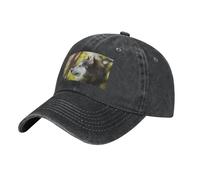 Gorra de béisbol, casqueta de Mezclilla Lavada, Gorra Deportiva, Sombreros para papá, Sombreros de Camionero para Unisex,Alaskan Malamute Bokeh Mascotas Perros Lindo