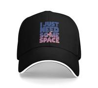 Gorra de béisbol Casual de Verano Arte Letra Impresa Gorra de Camionero Adulto a Prueba de Sol Solo Necesito un Poco de Espacio Gorra de Calle Snapback