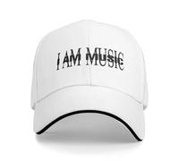Gorra de béisbol Casual de Verano +++ Gorras de Hip Hop para Deportes al Aire Libre para Unisex-Adolescentes Sun I Am Music 2025 Gorra Snapback