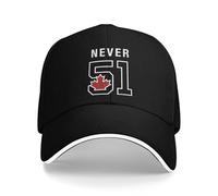 Gorra de béisbol Casual de Verano Never 51 Tenis Skate Trucker Hat, Pareja, Fuerte y Gratis, Canada Pride y2k Funny Caps