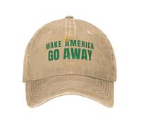 Gorra de béisbol Casual Make America Go Away Gorra de Camionero de Verano Gorra de Tenis a Prueba de Sol Snapback para Mujer Hombres y2k Gorras de béisbol