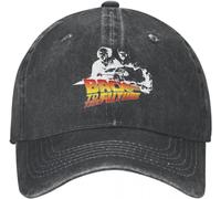 Gorra de béisbol Casual Regreso al Futuro Gorra de béisbol para Hombres Gorra para el Sol Lavada desgastada Marty y Doc Verano al Aire Libre Gorras Suaves no estructuradas Sombrero Regalo