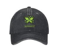 Gorra De Béisbol Cinta Verde Lima Mariposa De Apoyo para El Linfoma No Hodgkin Snapback Sombrero Elegante Gorra Trucker Transpirable Gorras De Hombre para Running Senderismo Viaje