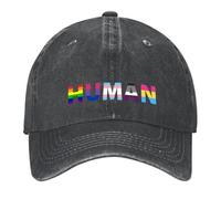 Gorra de béisbol clásica Banderas del Orgullo Humano - Todos Somos Humanos - Arcoíris Orgullo Humano Después de Todo Moda de Verano Golf Playa Femenino para Hombres Ajustable para algodón Gorro