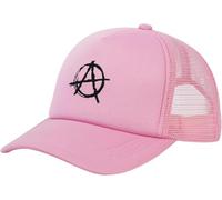 Gorra de béisbol clásica con símbolo de la anarquía Punk Rock Bedlam Evil Anarchist War Rocker Vintage Mesh Trucker.