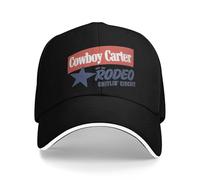Gorra de béisbol clásica de Verano Beyoncé Cowboy Carter Ablum Caza Camping Ajustada Retro Estampado Sol Hip Hop Gorras Unisex Hombres Gorras de Béisbol