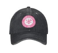 Gorra de béisbol clásica Dellafuente FC Logo Gotico Pink Unisex Denim Desgastado Gorra de Sombreros Suaves al Aire Libre de Verano