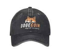 Gorra de béisbol clásica Dogecoin Sun DogeCar Chico de Moda Chico Lavado Trucker Estampado Rock Regalo de cumpleaños Ajustable Ajuste de algodón Deportivo