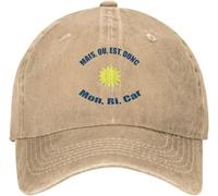 Gorra de béisbol clásica Estilo Unisex Moda Personalizada Algodón Mais Où EST Donc Mon Ri Gorra de béisbol de Coche Mujeres Hombres Ajustable Adulto Papá Sombrero Hip Hop Regalo