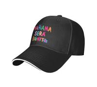 Gorra de béisbol clásica Manana Sera Bonito Mesh Tenis Skate Trucker Hat Primavera Trendy Print Hombres Mujeres Gorras de béisbol Rojo