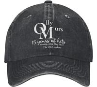 Gorra de béisbol clásica MURS Concert 15 años de éxitos Spring Tour 2025, color negro, gorras ajustadas de verano para hombre, gorras de béisbol calientes, cálidas gorras de béisbol de algodón puro