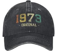 Gorra de béisbol clásica Personalizada de algodón Vintage Nacida en 1973 para Hombres y Mujeres Ajustable Unisex 52 años de Edad 52 cumpleaños papá Sombrero Regalo de Verano