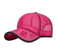 Gorra de béisbol clásica unisex de perfil bajo, suave, sin construir, tamaño ajustable, gorra de camuflaje, Rosa intenso., Talla única