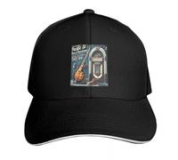 Gorra de béisbol clásica versátil Pacific St Blues Jukebox Image Sun Cap Snap Back Hat Negro Damas Hombres PLeisure Regalos Deportivos