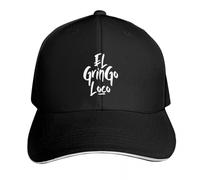 Gorra de béisbol clásica y versátil El Gringo Loco The Crazy Gringo Spanish Rave Solar Hat Hat Luxury Golf Cap Golf Women Men's PLeisure Regalos Deportivos