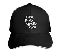 Gorra de béisbol clásica y versátil Non, Je Ne Regrette Rien Solar Hat Sombreros en Oferta Lindas Gorras de Pesca Hombre Mujeres Hombres Regalos Deportivos Especiales