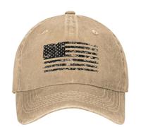 Gorra de béisbol con Bandera Americana desgastada Negra Casual para Hombres Adultos Hip Hop Papá Sombreros Diseñador Gorras de béisbol de Gimnasio al Aire Libre Regalo de cumpleaños