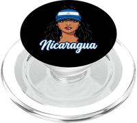 Gorra de béisbol con Bandera de Pelo Rizado para Mujer y niña del Orgullo nicaragüense PopSockets PopGrip para MagSafe