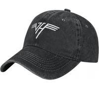 Gorra de béisbol con Cierre Trasero Estilo rockero de Mezclilla con Logo Blanco Ideal para Gimnasio Hip Hop Unisex para Adolescentes Informal con Visera Trasera cumpleaños.