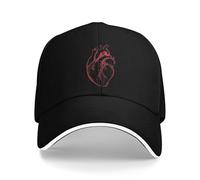 Gorra de béisbol con corazón Thank My Heart Hombres Mujeres Diseño Hip Hop Sombreros Spring Fitted Retro Hunting Camping Gorras de béisbol a Prueba de Sol