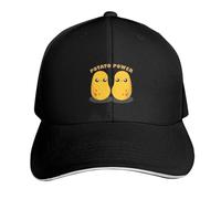 Gorra de béisbol con diseño de Patata y Poder de la Patata, Estilo Kawaii, para Hombre y Mujer, Personalizada, para Caballero y Hombre.