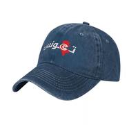 Gorra de béisbol con el Mapa de Túnez y la Bandera con Nombre árabe. Ropa de Golf, Hip Hop, para Mujer y Hombre.