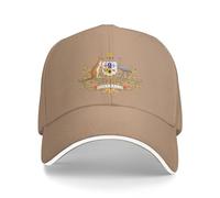 Gorra de béisbol con emblema nacional de Australia, para mujeres y hombres, ajustable, Natural, talla única