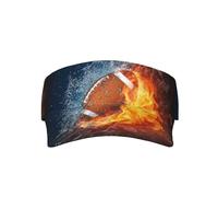 Gorra de béisbol con Estampado de balón de fútbol Americano en Llamas para Mujer y Hombre. Visores solares. Sombreros y Gorras para Mujer.