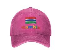 Gorra De Béisbol con Estampado De Gambia Bandera para Hombre Gorra De Camionero con Visera Ajustable Y Transpirable Eportiva Exteriores Partido De Fútbol
