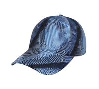 Gorra de béisbol con estampado de mezclilla azul degradado, unisex, ajustable, sombrero de camionero, sombrero de papá, sombrero de sol para deportes al aire libre