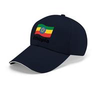 Gorra De Béisbol con Etiopía Bandera Nacional Gorra Lisa Ligera Ajustable Estilo Polo Clásica Deportiva Casual Gorra De Verano Unisex Copa del Mundo