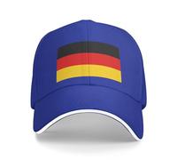 Gorra de béisbol con la bandera de Alemania, gorra de béisbol alemana para mujeres y hombres, gorra de camionero para papá, sombrero ajustable, Azul, talla única