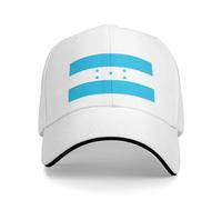 Gorra de béisbol con la bandera de Honduras, gorra de béisbol hondureña para mujeres y hombres, gorra de camionero para papá, sombrero ajustable, Blanco, talla única
