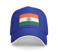 Gorra de béisbol con la bandera de la India, gorra de béisbol india para mujeres y hombres, gorra de camionero, sombrero ajustable, Azul, talla única