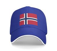 Gorra de béisbol con la bandera de Noruega, gorra de béisbol noruega para mujeres y hombres, gorra de camionero para papá, sombrero ajustable, Azul, talla única