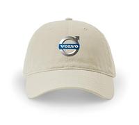Gorra de Béisbol con Logo de Coche para Volvo EC40 2024, Ajustable de Algodón para Hombres y Mujeres,Beige