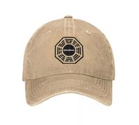 Gorra de béisbol con Logo de la Iniciativa Dharma para Adolescentes Unisex, Gorra de Padre Camionero en Blanco y Negro y2k Gorra de protección Solar para Deportes al Aire Libre