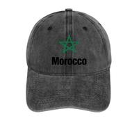 Gorra De Béisbol con Marruecos Bandera Nacional Hombre Mujer Estilo Polo Clásico Deportivo Casual Visera Latón Partido De Fútbol