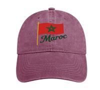 Gorra De Béisbol con Marruecos Bandera Nacional para Mujer Informal De Verano Deportes Al Aire Libre Visera Partido De Fútbol