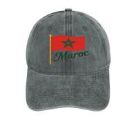 Gorra De Béisbol con Marruecos Bandera Nacional para Mujer Informal De Verano Deportes Al Aire Libre Visera Partido De Fútbol