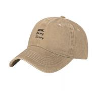 Gorra de béisbol con música. Camiseta It's my Therapy, Bonita Camiseta táctica Militar para Hombre y Mujer.