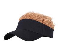Gorra de béisbol con Peluca - Visera para el Cabello para Hombres, Gorra de béisbol Ajustable Unisex novedosa - Regalo para Navidad, cumpleaños, Vacaciones, día del Padre, Accesorios para