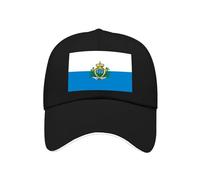 Gorra De Béisbol con San Marino Bandera Nacional Gorra Lisa Ligera Ajustable Estilo Polo Clásica Deportiva Casual Gorra De Verano Unisex Copa del Mundo