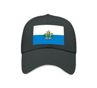 Gorra De Béisbol con San Marino Bandera Nacional Gorra Lisa Ligera Ajustable Estilo Polo Clásica Deportiva Casual Gorra De Verano Unisex Copa del Mundo