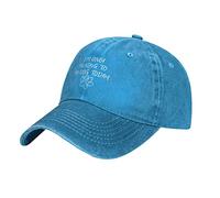 Gorra de béisbol con texto en inglés "I'm Only Talking to My Dog Today" para hombre, sombrero de vaquero para papá, sombrero de camionero, negro, azul, Talla única