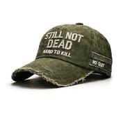 Gorra de béisbol con texto en inglés "Still Not Dead Hard to Kill", divertida y humorística, verde, Talla única