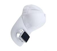 Gorra de béisbol con ventilador solar, novedosa gorra de enfriamiento con ventilador solar integrado, gorra deportiva de protección solar para actividades al aire libre (blanco nuevo)
