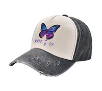 Gorra De Béisbol Concientización sobre La Prevención del Suicidio con La Mariposa De Punto Y Coma Gorras De Hombre Adjustable Golf Hat Transpirable Gorra Trucker para Camping Pescar