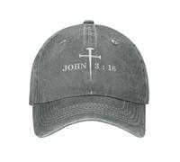 Gorra de béisbol,Cristianismo Juan 3 16 Porque de Tal Manera amó Dios al Mundo Libro Sombrero Sol Unisex,Deportivo Gorra para la Cabeza para Verano Golf Motociclet