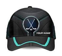 Gorra De Béisbol Custom Name Sports Hockey and Punk Graphic On It Golf Hat Vintage Snapback Sombrero Ajustable Gorras De Hombre para Pescar Viaje Senderismo